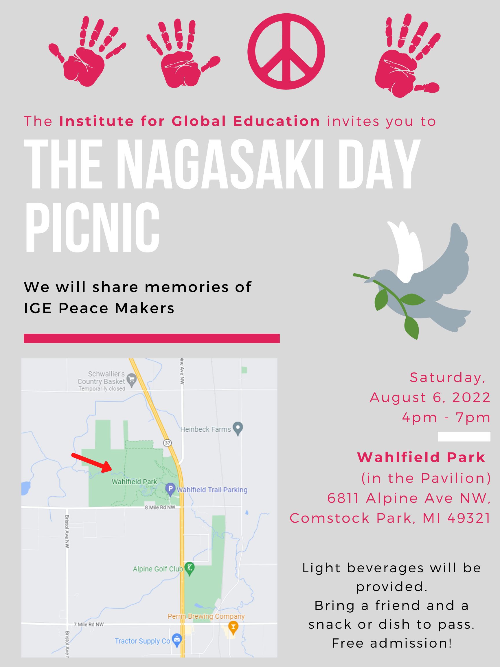 IGE Nagasaki Day Picnic 2022 flyer